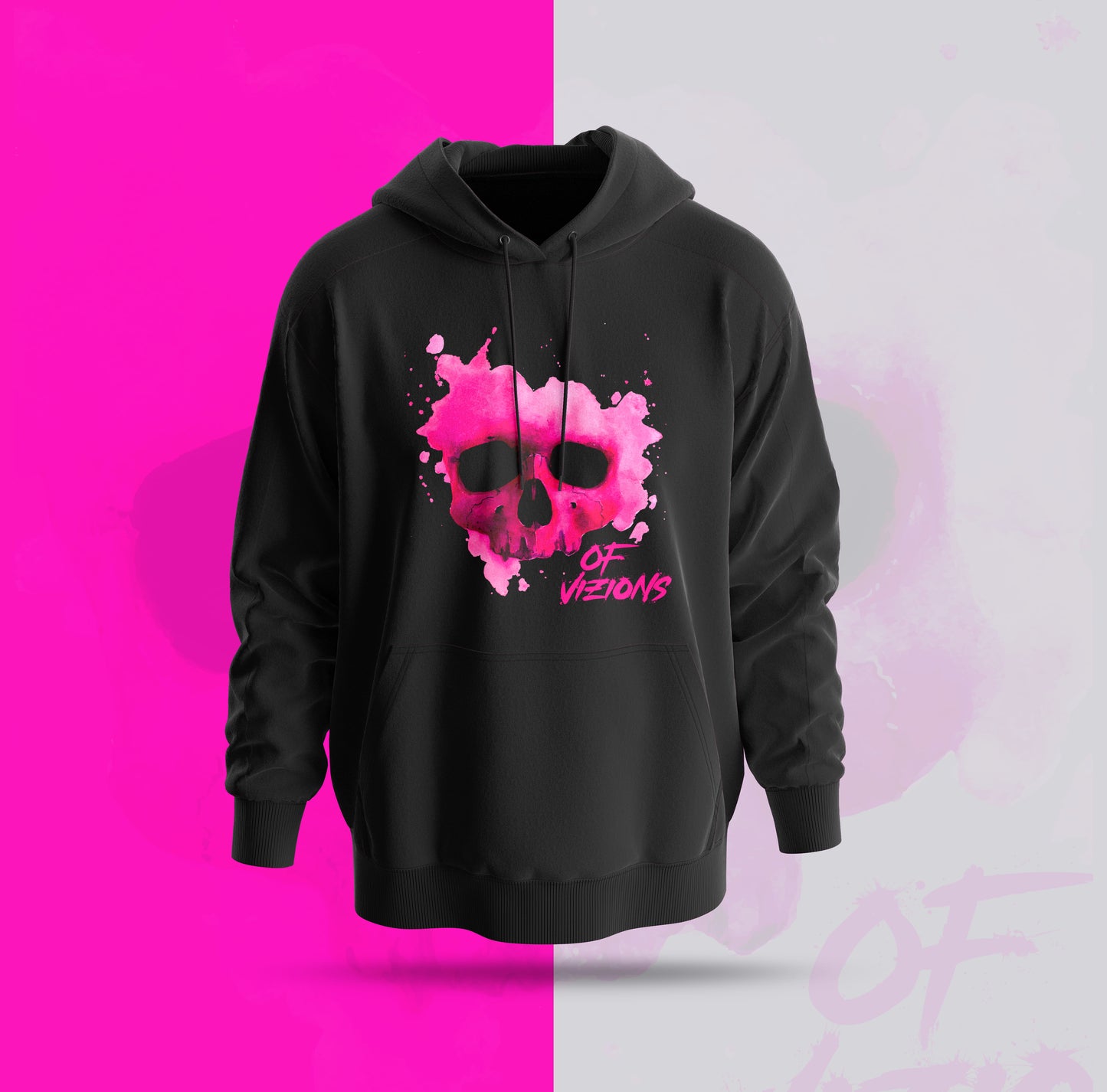 Pink Skull Hoodie