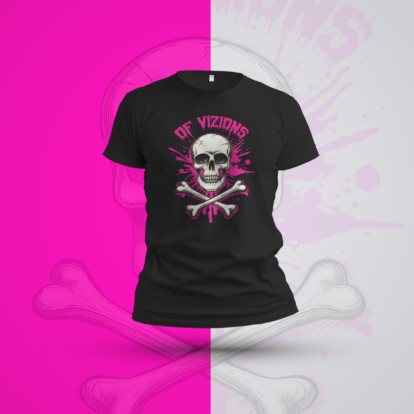 Skull & Crossbones Graffiti Tee